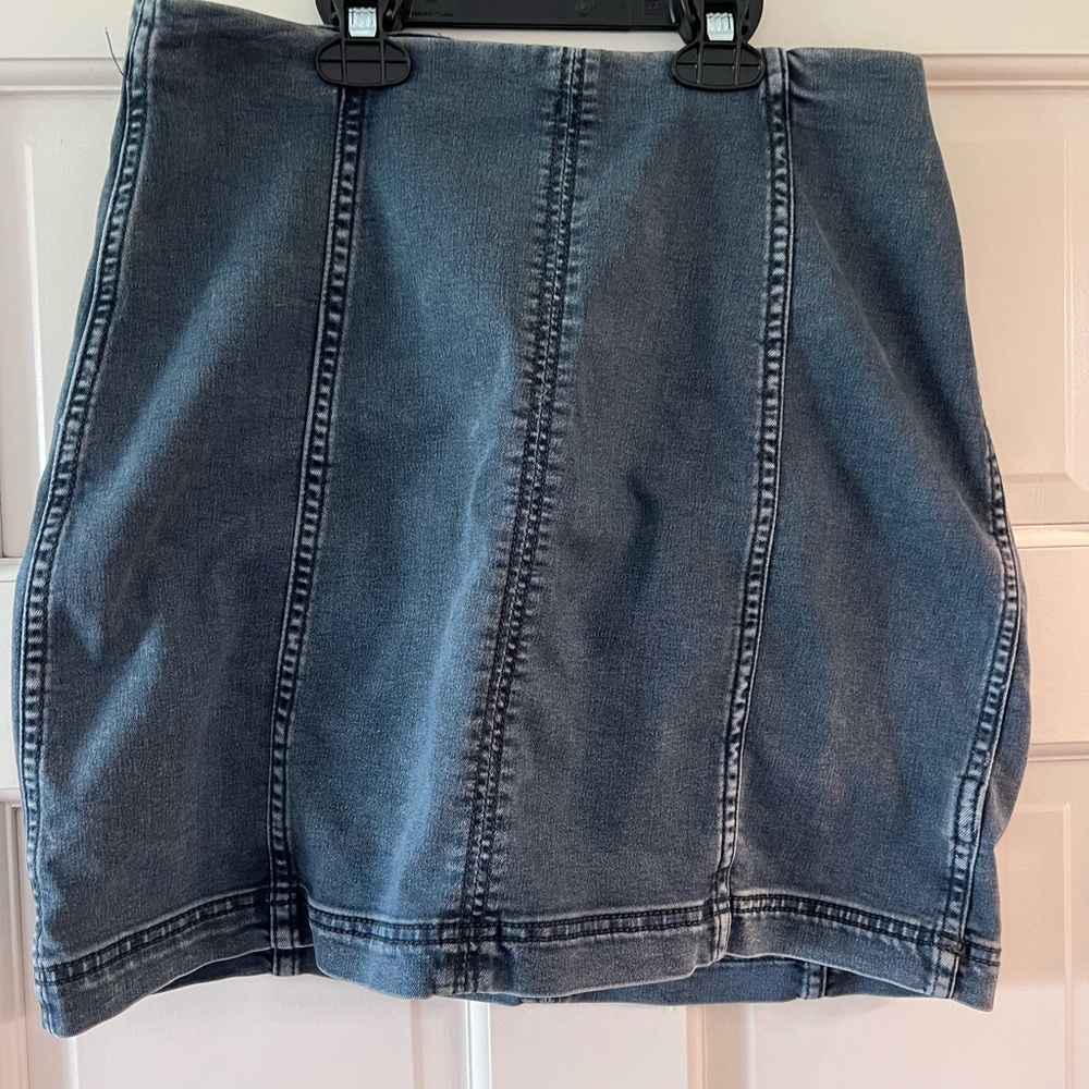 Free people denim skirt